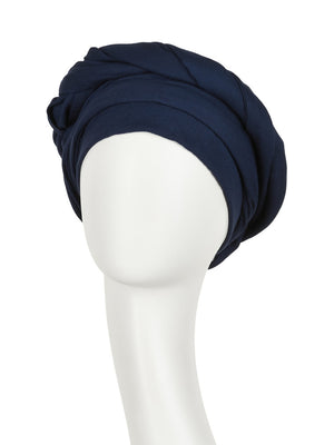 Boho sapphire turban set black iris