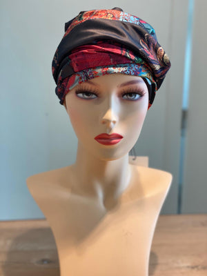Sapphire boho turban red