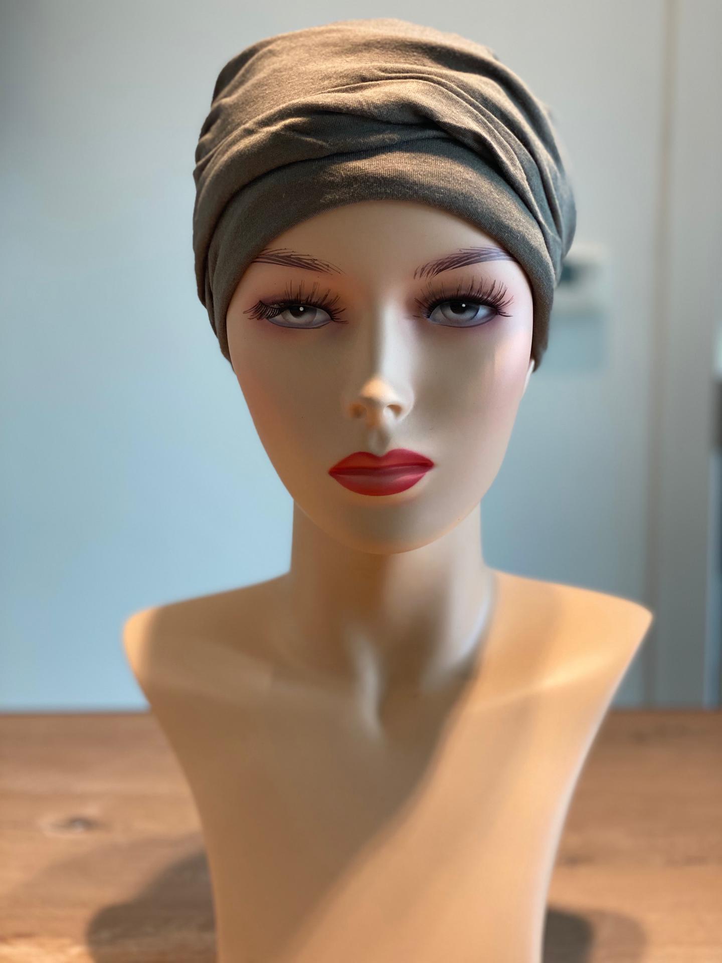 Zoya V turban olive green