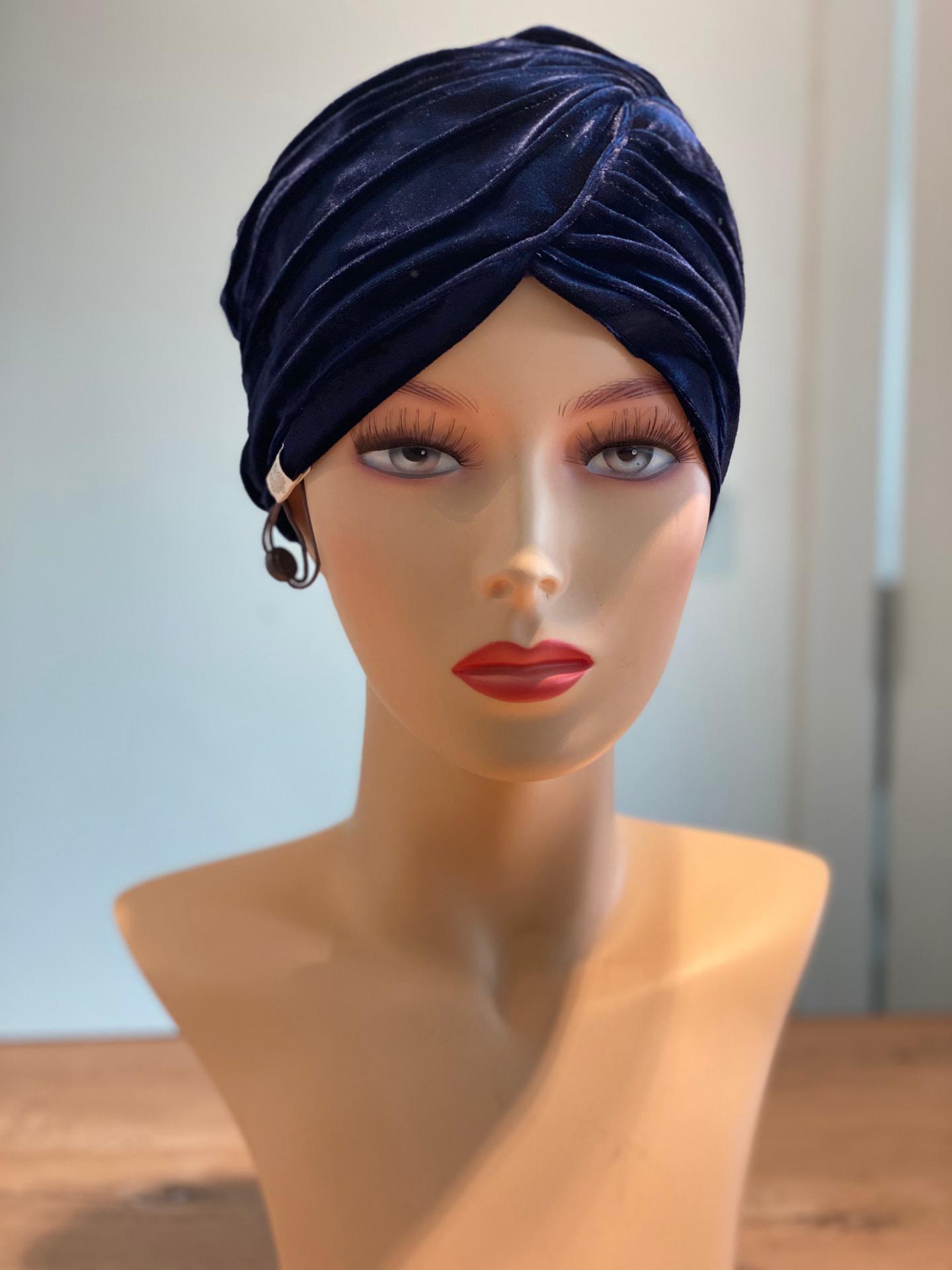 Pearl boho turban velvet