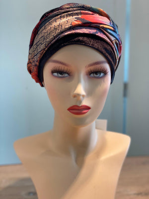 Scarlett boho turban set velvet