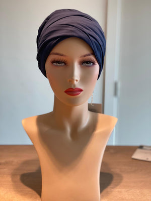 Mila turban black iris