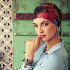 Sapphire boho turban red