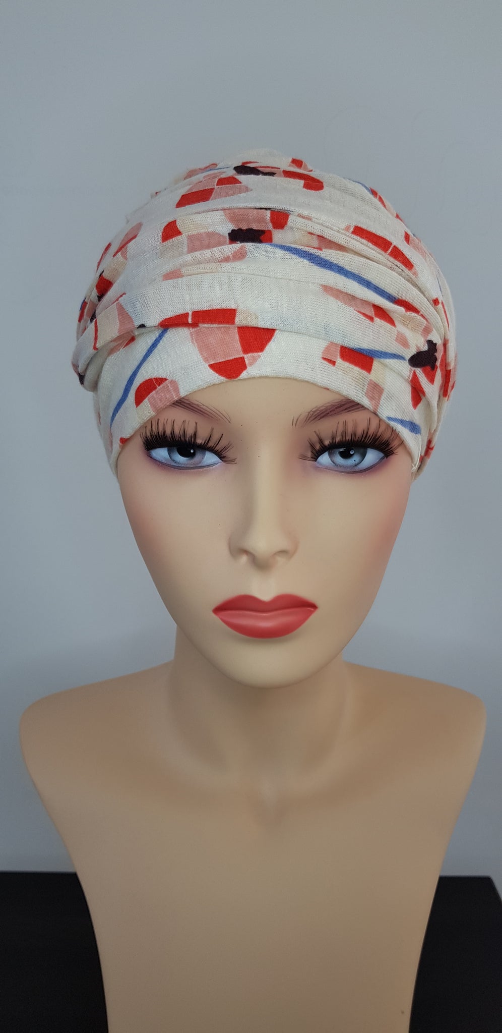 Red White Shakti Turban
