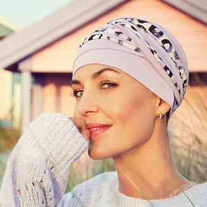 Lavender Turban Print Leo